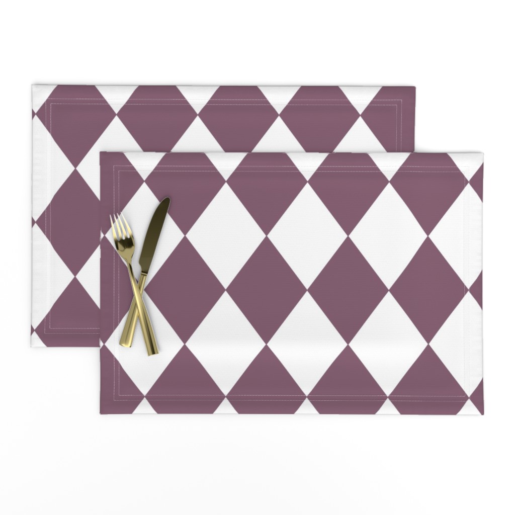 Grapeade Purple Modern Diamond Pattern