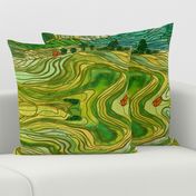 Terraced Rice Paddy Fields- Landscape 