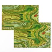 Terraced Rice Paddy Fields- Landscape 