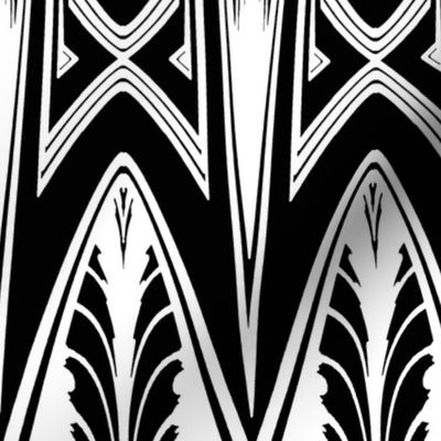 Black and White Tribal Shield