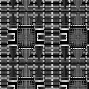 Black and White Brick Pattern