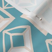 Aztec Geometric Shapes - Baby Blue