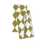  Green Olive Small Modern Diamond Pattern