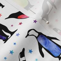 Rainbow Penguins - medium size