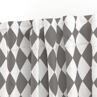 Frost Gray Small Modern Diamond Pattern