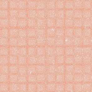 Vintage Knit Lacework (peach on white) 