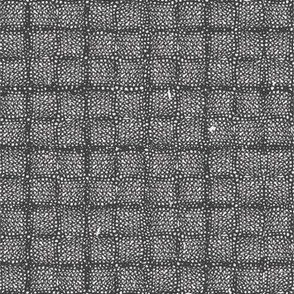 Vintage Knit Lacework (gray on white) 