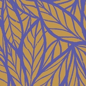 Into the Weeds—Large scale (purple and gold)