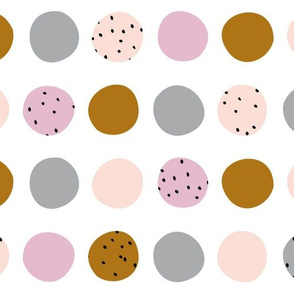 Circles speckled geometric abstract
