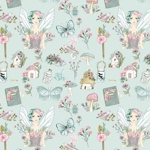 Fairy Times on Mint Background