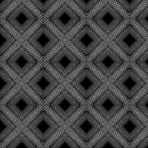 Black and White Diamond Mesh