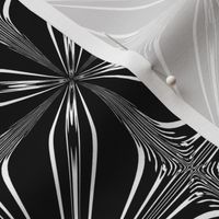 Black and White Petal Repeat