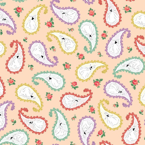 Dancing Paisley (Shell Pink)