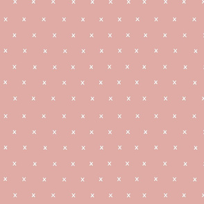 pink exes ex x cross crosses fabric gift wrap wrapping paper wallpaper girls scandi