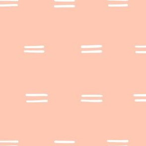 bright peach salmon parallel lines horizontal lines mud cloth simple fabric gift wrap wrapping paper wallpaper 