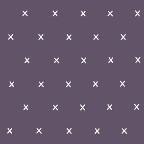 purple light violet exes ex x cross crosses fabric gift wrap wrapping paper wallpaper 