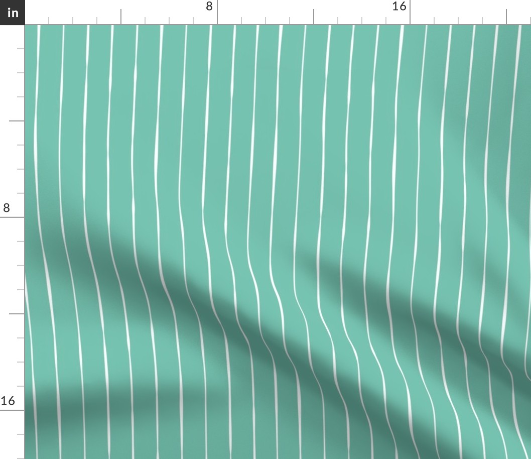 bubblegum green spearmint vertical lines vertical stripes striped stripes kids fabric gift wrap wrapping paper wallpaper 