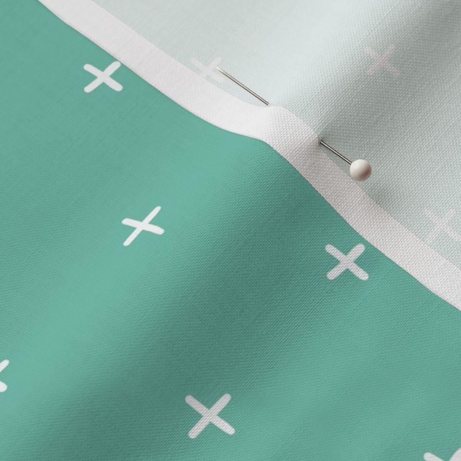 spearmint bubblegum cross plus swiss cross swiss crosses scandi gift wrap fabric wallpaper wrapping paper