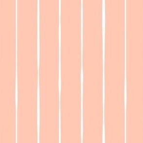 bright peach Scandi_vertical lines vertical stripes striped stripes gift wrap fabric wallpaper wrapping paper