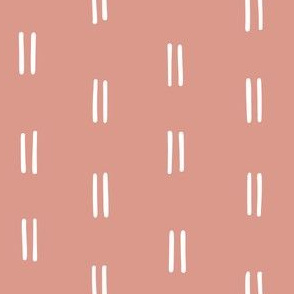 salmon pink hand drawn parallel lines horizontal lines mud cloth simple scandi minimalist