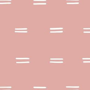 pink Basic parallel lines horizontal lines mud cloth simple fabric