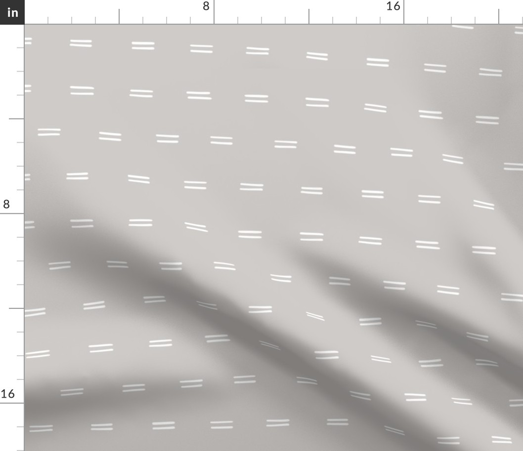 gray Freehand parallel lines horizontal lines mud cloth simple fabric