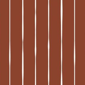 rust red Scandi vertical lines vertical stripes striped stripey wallpaper gift wrap fabric
