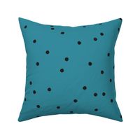 Small Dots Repeat Teal BG