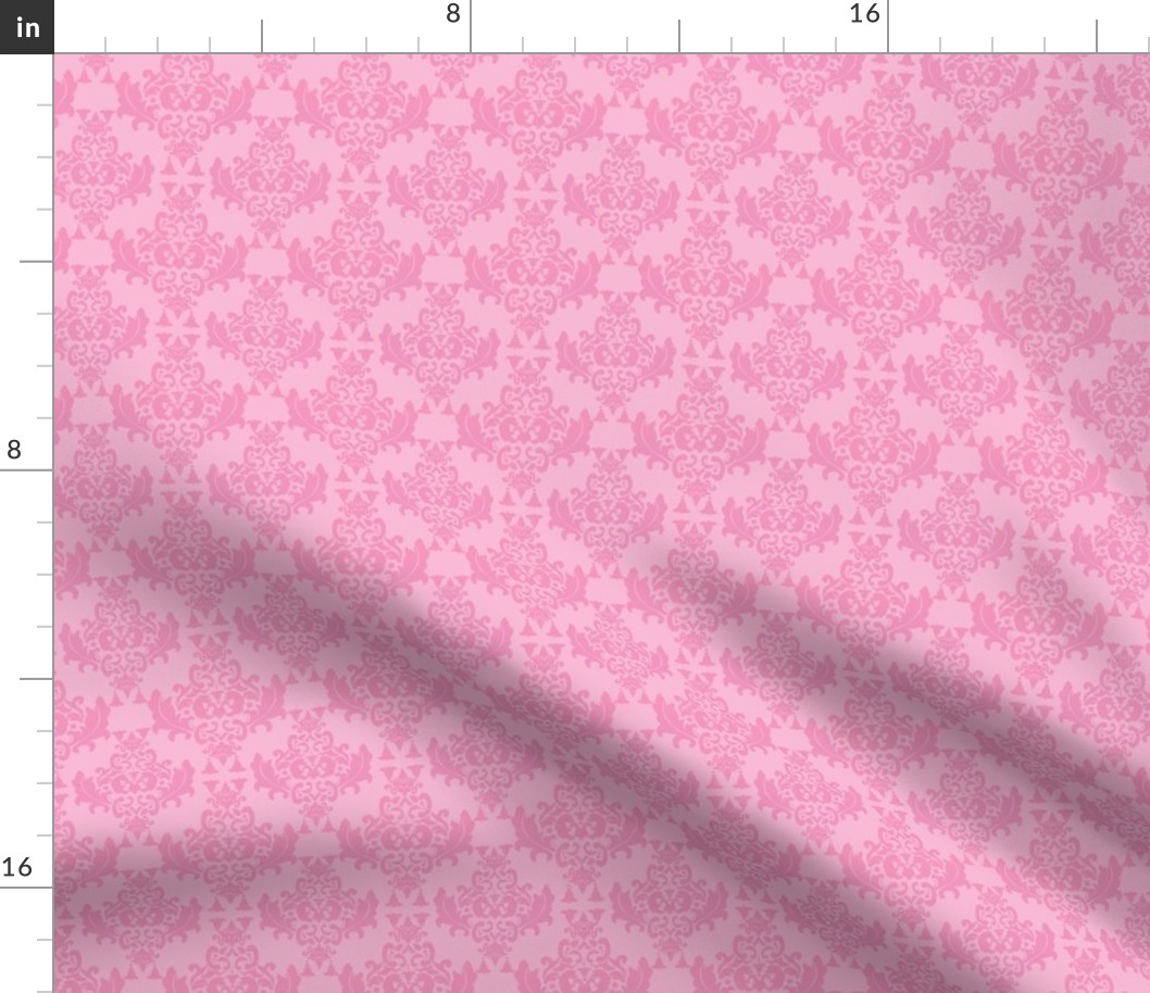 Delicious Damask Pinks-Small print