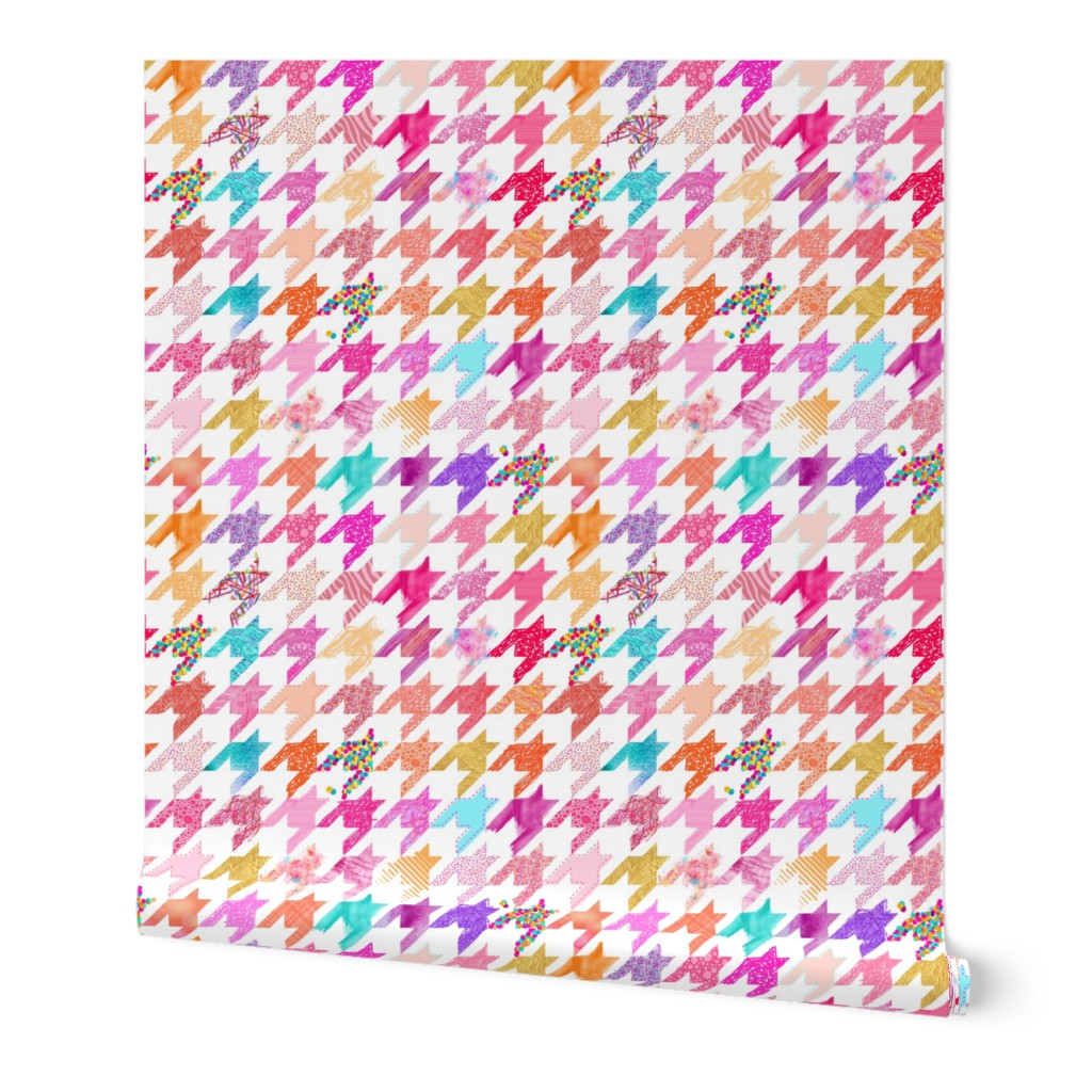 Art Project Houndstooth Pink