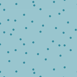Small Dots Repeat Muted Teal BG