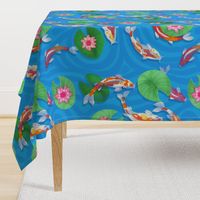 View of the Koi Pond-wall hanging/tea towel