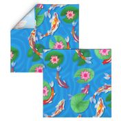 View of the Koi Pond-wall hanging/tea towel