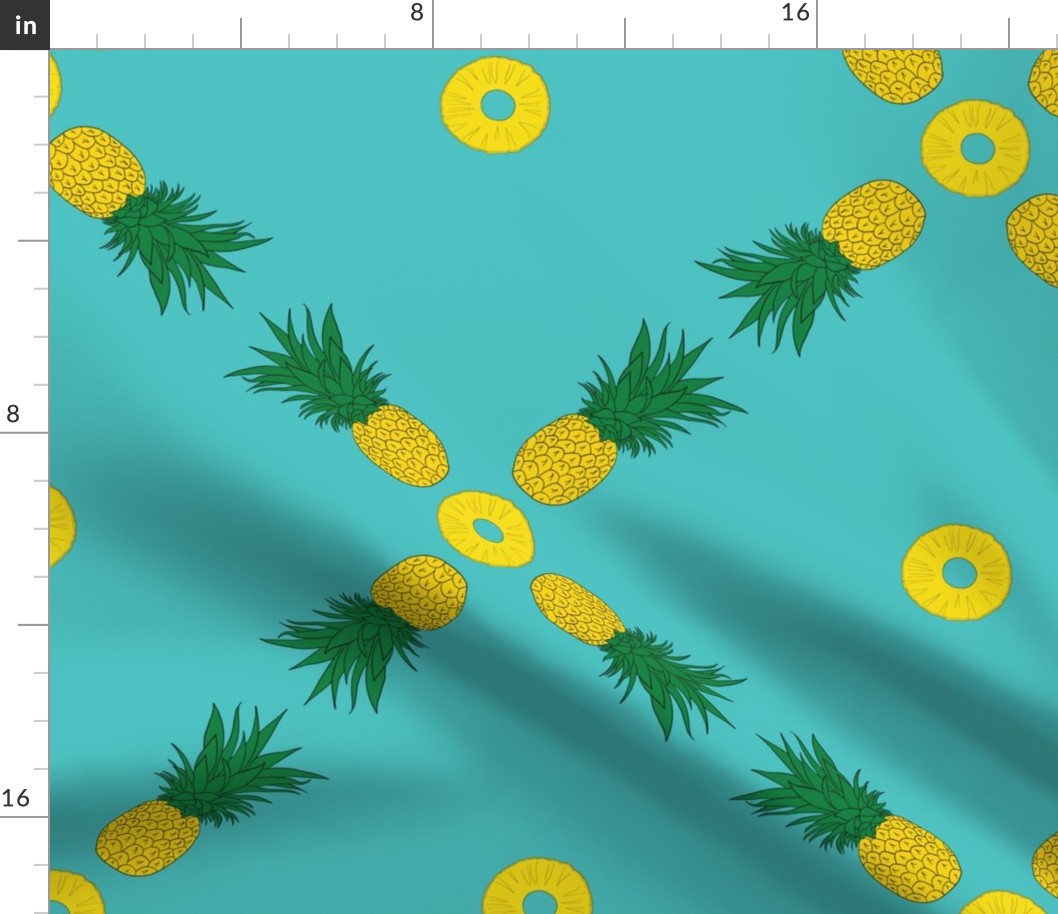 Pineapple square pattern