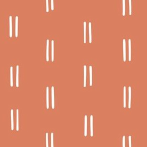 burnt dusty orange parallel lines horizontal lines mud cloth simple fabric gift wrap wrapping paper wallpaper 