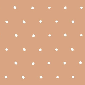 hand drawn dots spots dotty spotty organic fabric gift wrap wallpaper light brown earth tones