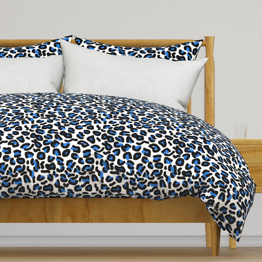 Animal Print - leopard (blue) 