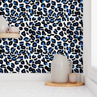 Animal Print - leopard (blue) 