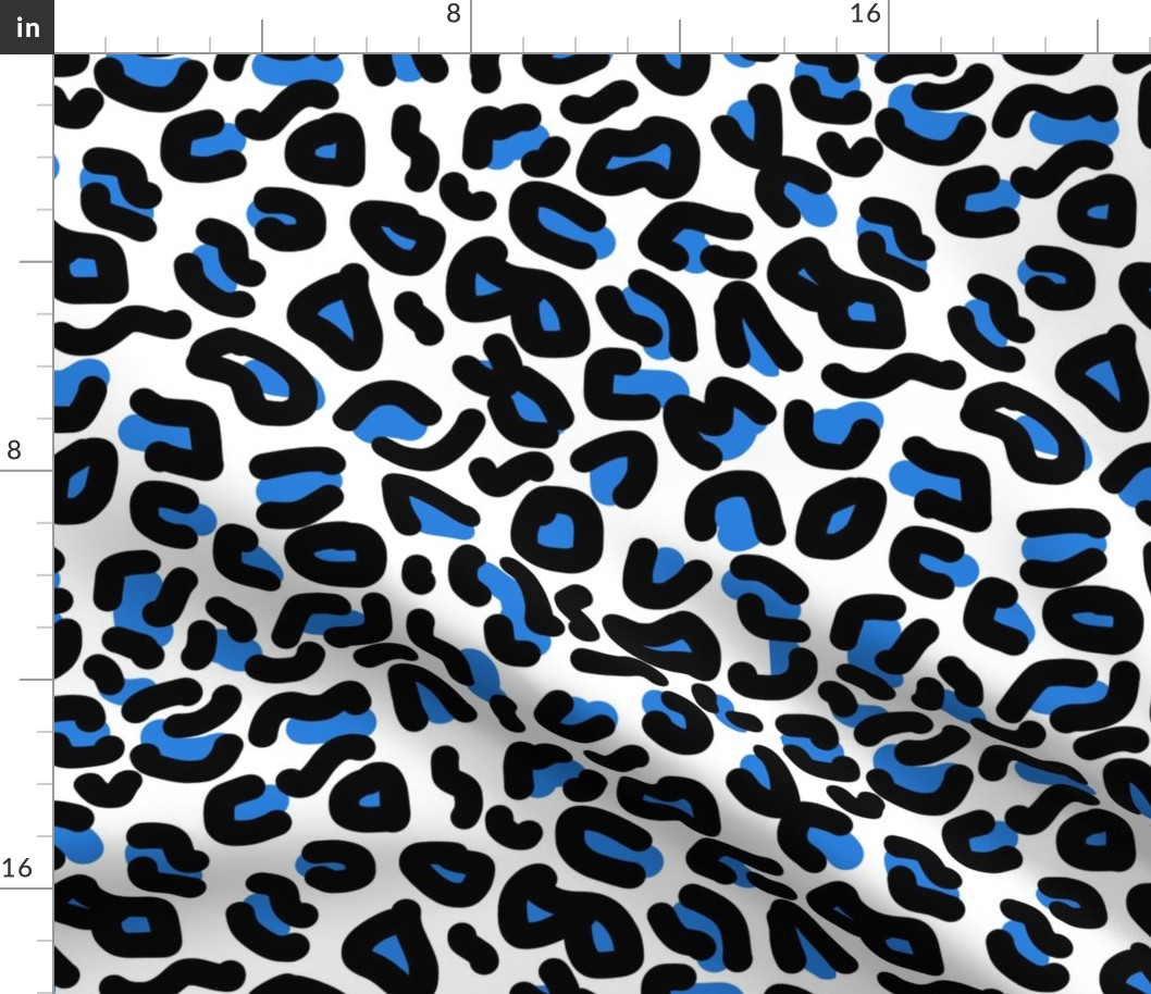 Animal Print - leopard (blue) 