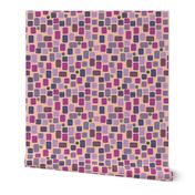 pink and violet irregular rectangles small