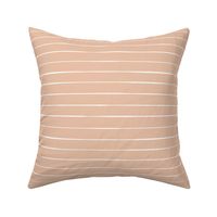 hand drawn organic horizontal stripes striped lines fabric gift wrap wallpaper pale peach