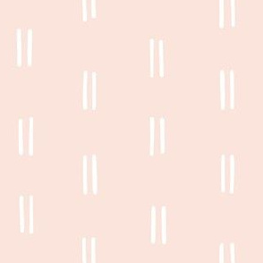 hand drawn vertical double dash lines fabric gift wrap wallpaper barely pink blush soft pink