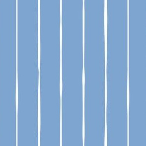 blue hand drawn organic stripes striped lines fabric gift wrap wallpaper