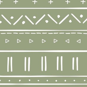 2 // african inspired mudcloth fabric wallpaper gift wrap ethnic mud cloth fabric green