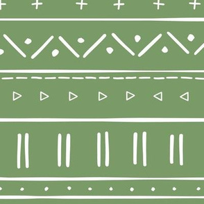 2 // african inspired mudcloth fabric wallpaper gift wrap ethnic mud cloth fabric grass green and white