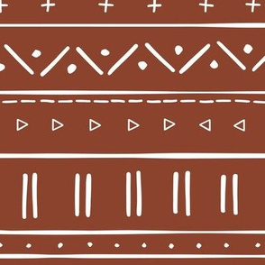 2 // african inspired mudcloth fabric wallpaper gift wrap ethnic mud cloth fabric rust red