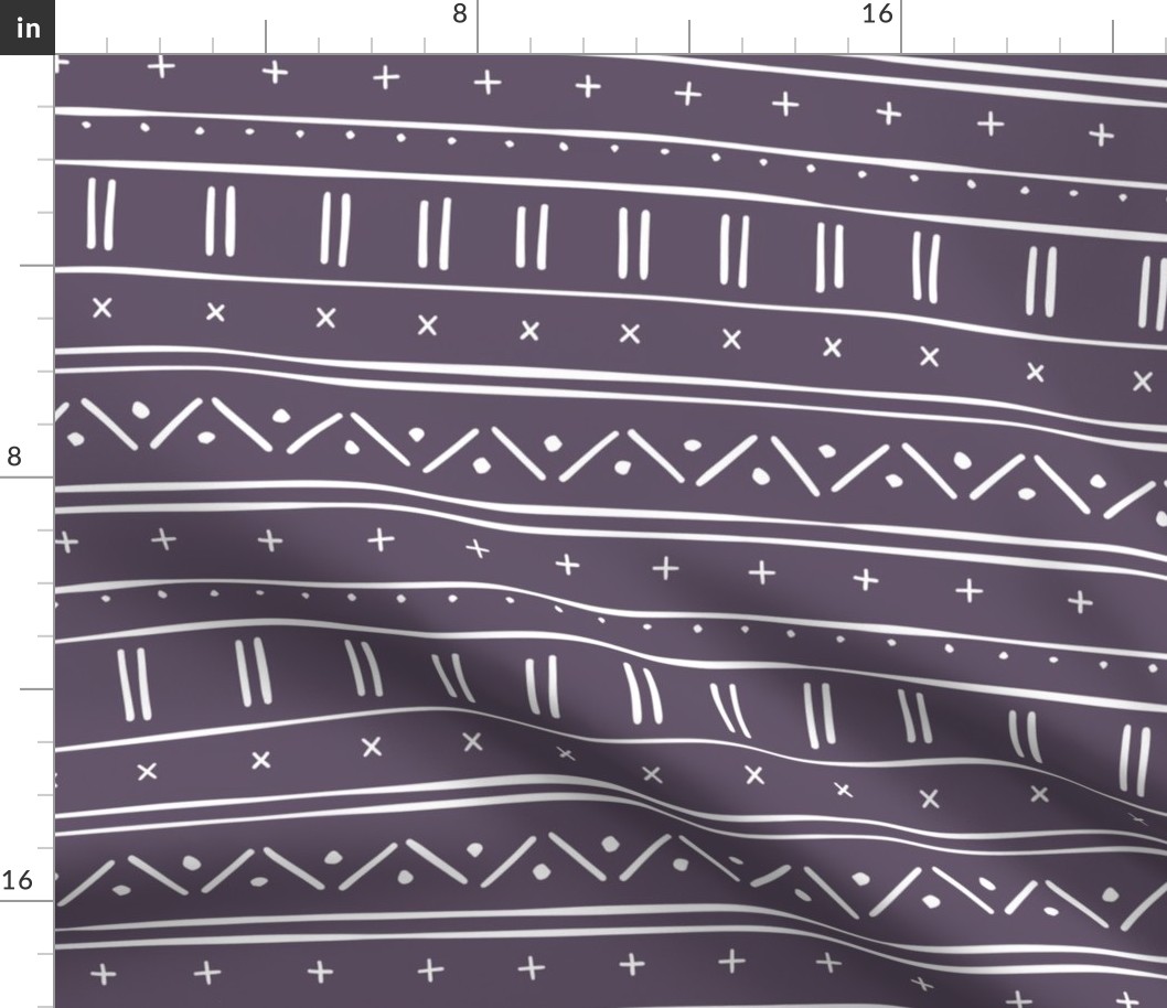 1 // african inspired mudcloth fabric wallpaper gift wrap ethnic mud cloth fabric purple and white