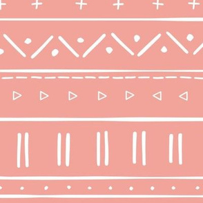 2 // african inspired mudcloth fabric wallpaper gift wrap ethnic mud cloth fabric pink and white