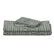 2 // african inspired mudcloth fabric wallpaper gift wrap mud cloth fabric sage green and black