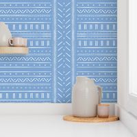 2 // african inspired mudcloth fabric wallpaper gift wrap mud cloth fabric blue and white